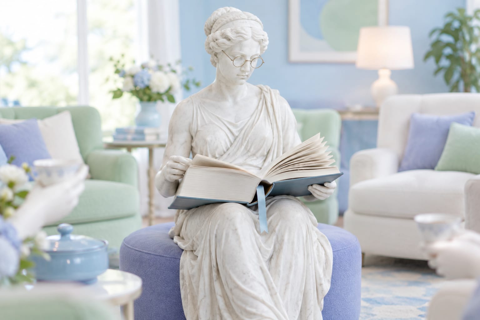 A well-worn armchair, a stack of unfinished books, and one honest bookmark stuck at page 140.
