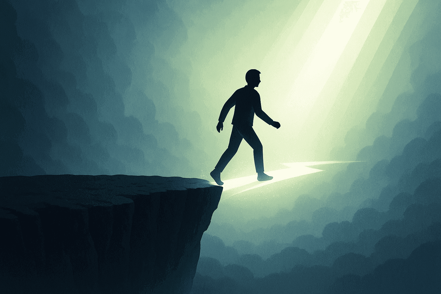 Inspirational image for action and courage quote